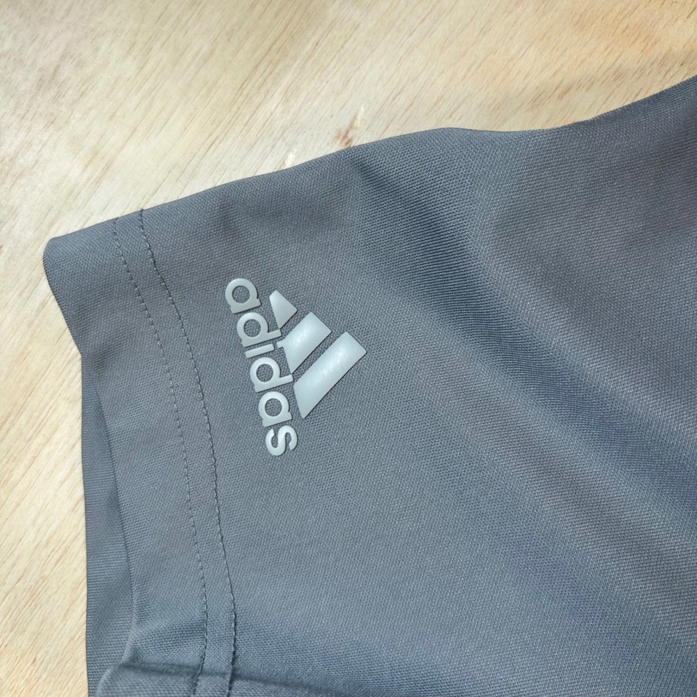 Adidas Primegreen Mens Gray Short Sleeve Performance Golf Polo Shirt Size L - Picture 3 of 6